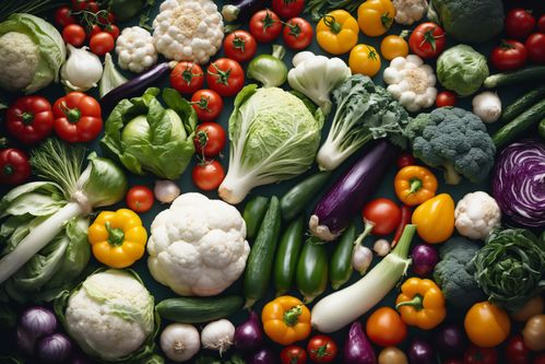 有機(jī)蔬菜花菜攝影圖 果蔬圖片素材